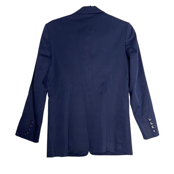 NWOT Talbots Women's Navy Blue Stretch Blazer Size 4 - Picture 2 of 6